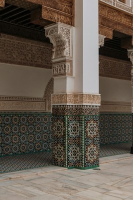 Must see in Marrakech, Morocco - Learn at Ben Youssef Madrasa