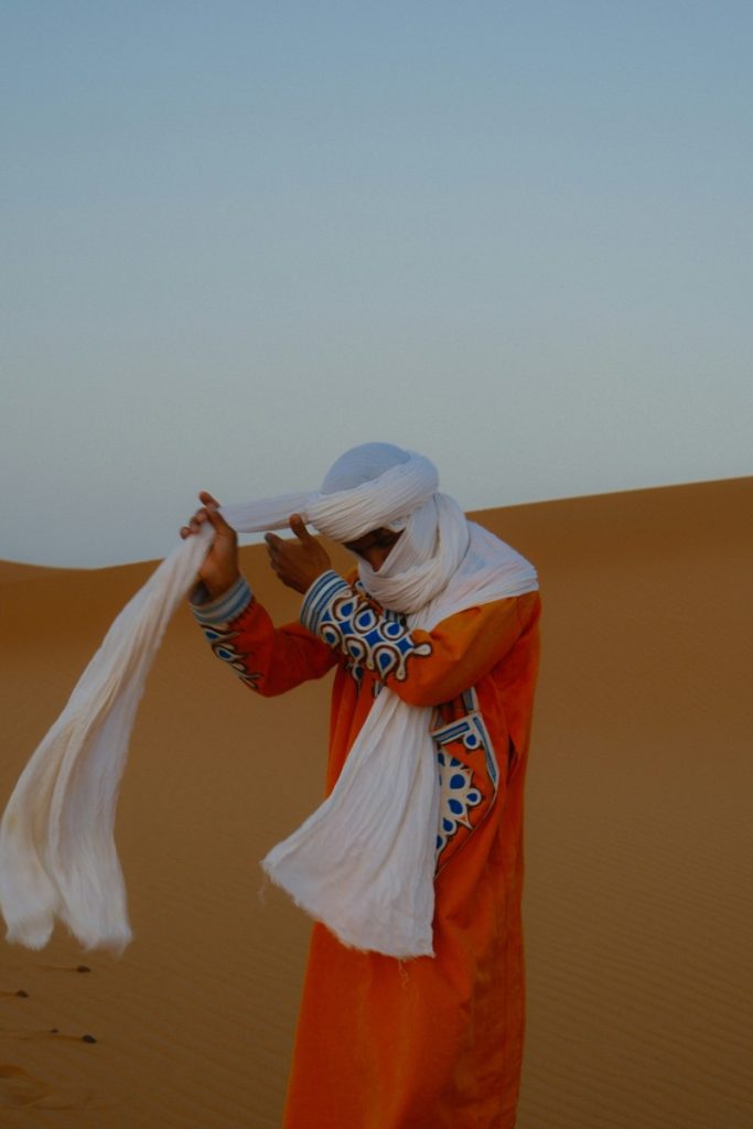 Head covering, Merzouga, Morocco