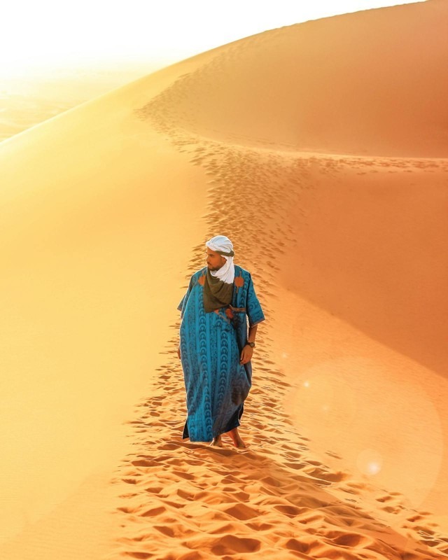 Head covering, Merzouga, Morocco
