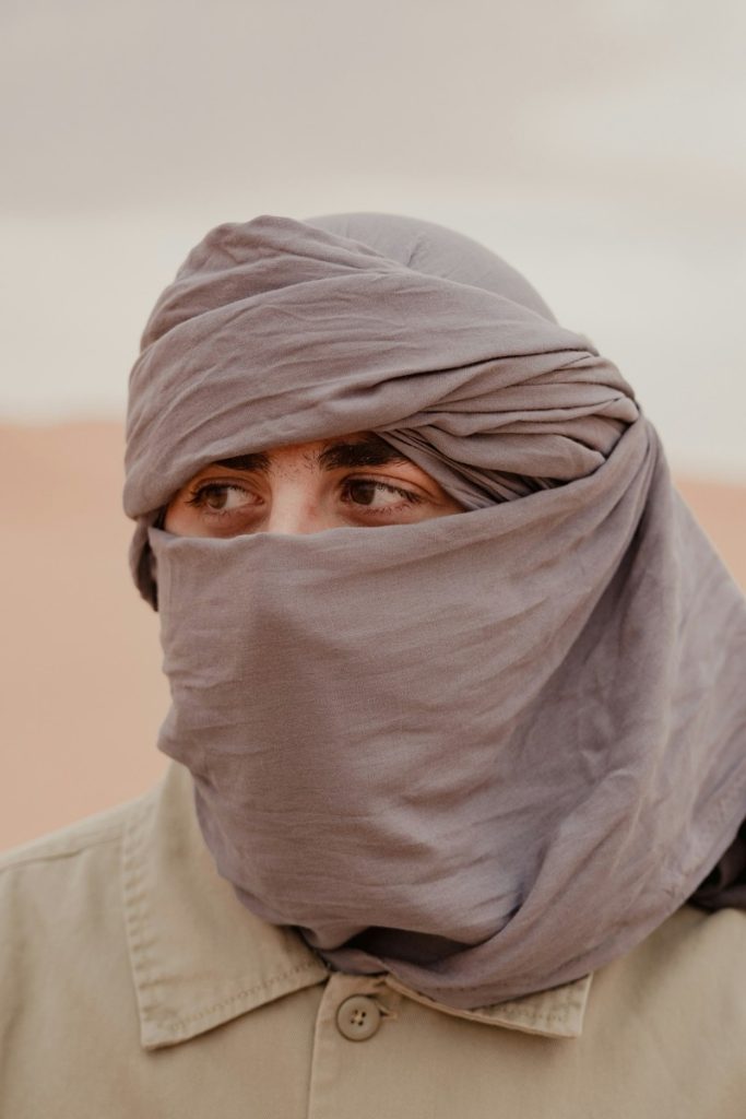 Head covering, Merzouga, Morocco