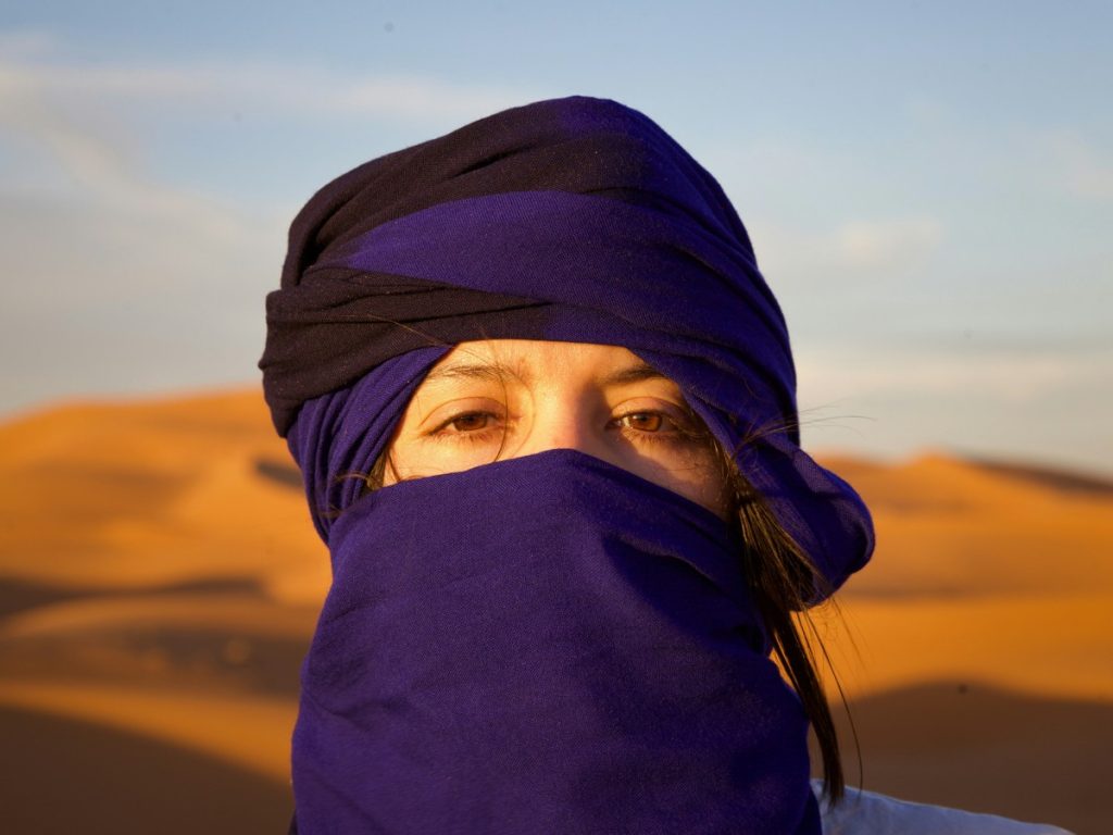 Head covering, Merzouga, Morocco