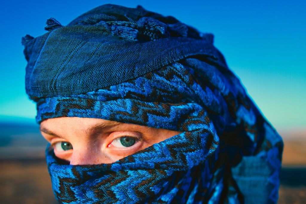 Head covering, Merzouga, Morocco