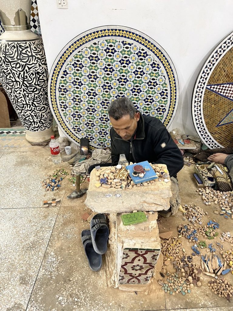 How Zellige tiles are made - Handmade Moroccan tile, Morocco