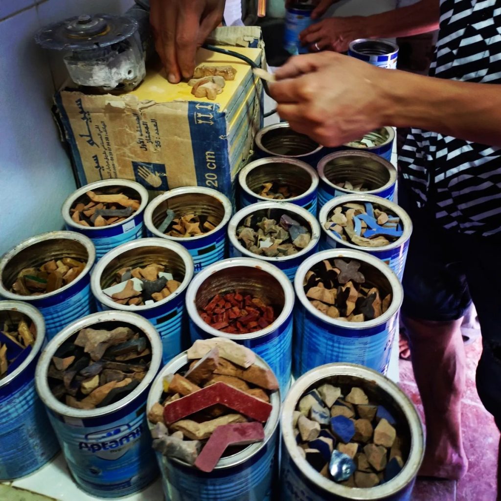 How Zellige tiles are made - Handmade Moroccan tile, Morocco