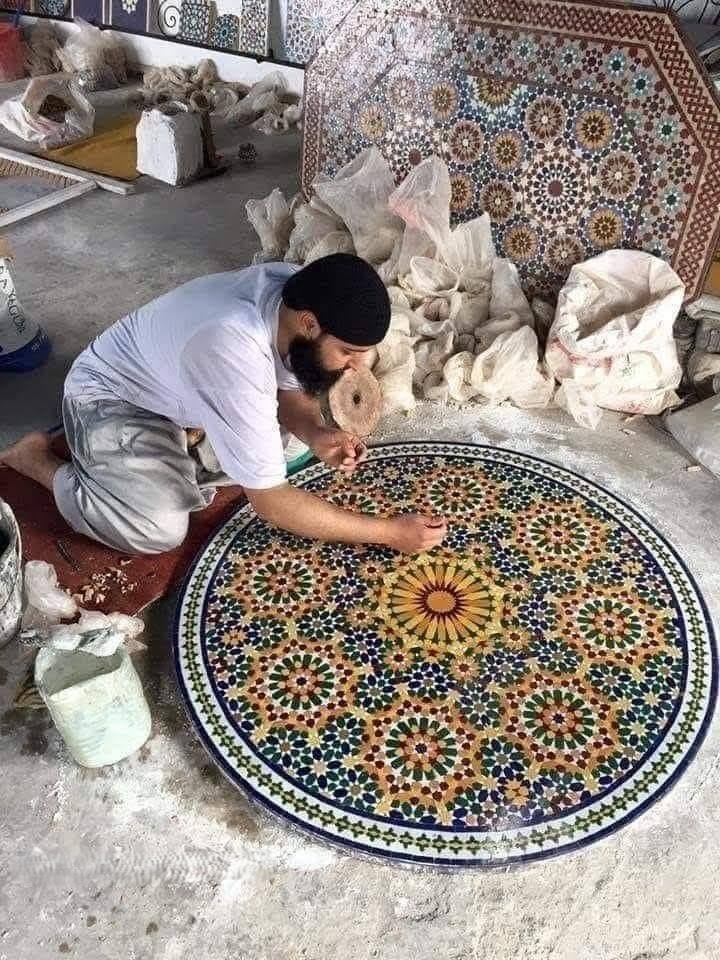 How Zellige tiles are made - Handmade Moroccan tile, Morocco