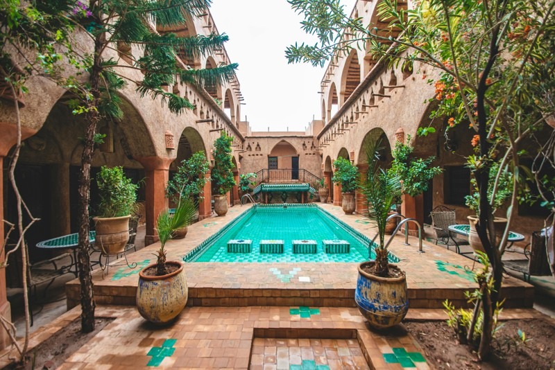 Moroccan Riads Indoor Swimming Pool - The Architecture of Moroccan Riads