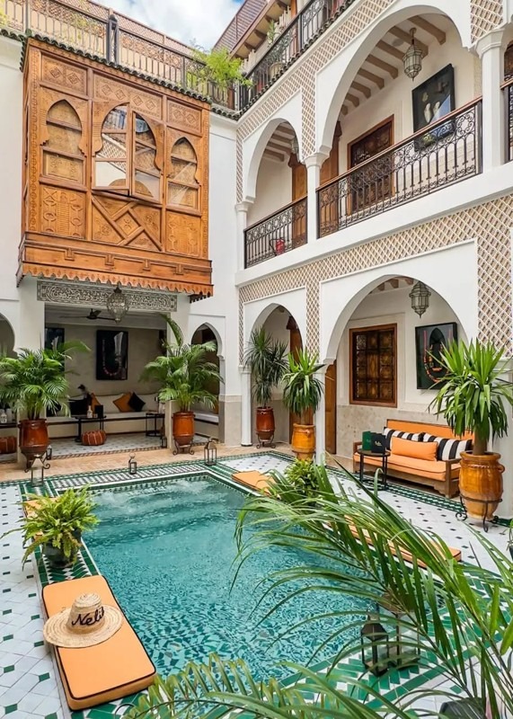 Moroccan Riads Indoor Swimming Pool - The Architecture of Moroccan Riads