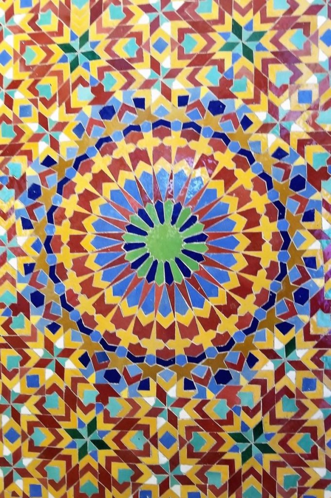 Moroccan tile designs, Zellige, Morocco