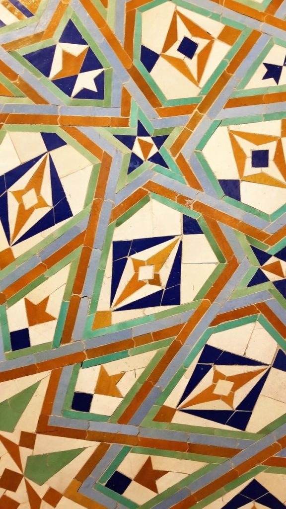 Moroccan tile designs, Zellige, Morocco