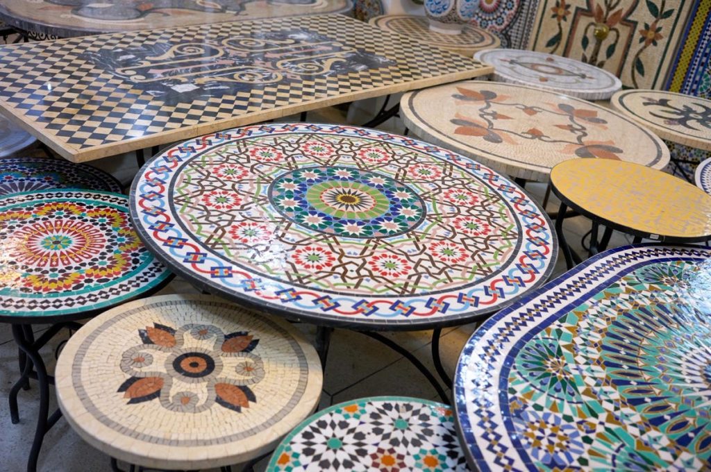 Moroccan tile designs, Zellige, Morocco