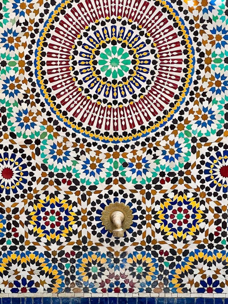 Moroccan tile designs, Zellige, Morocco