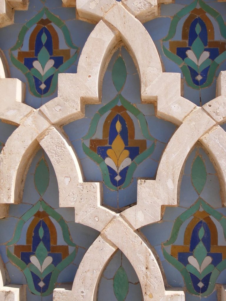 Moroccan tile designs, Zellige, Morocco
