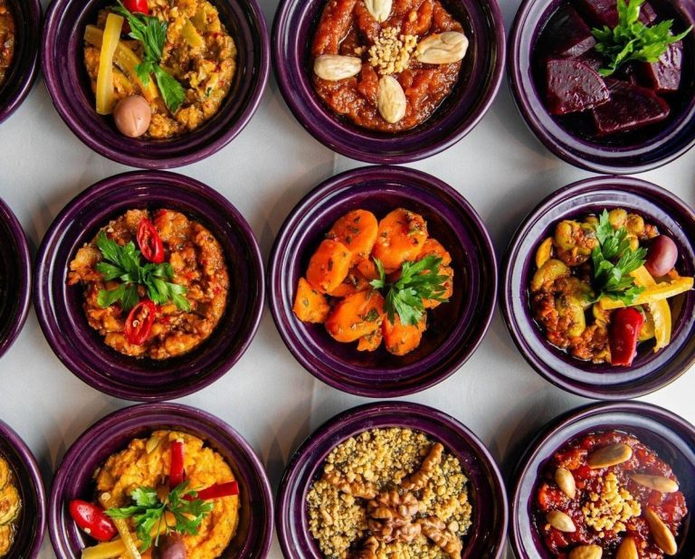 Salad platter, Morocco