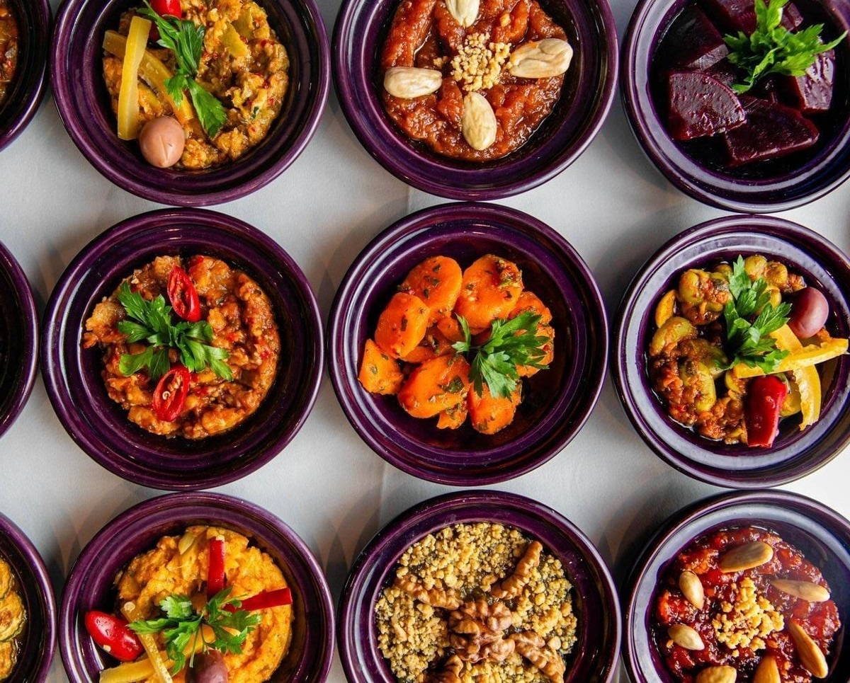 Salad platter, Morocco