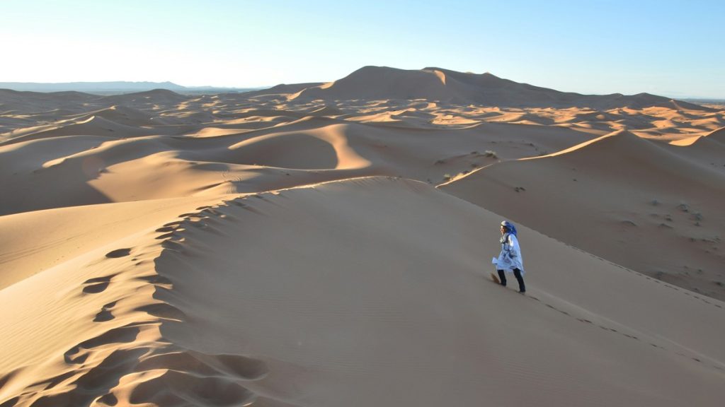 Sandboarding, Merzouga, Morocco