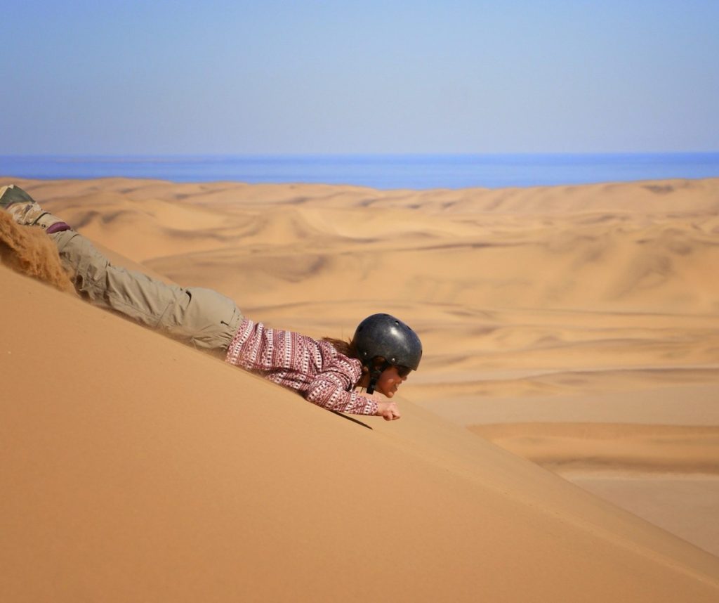 Sandboarding, Merzouga, Morocco