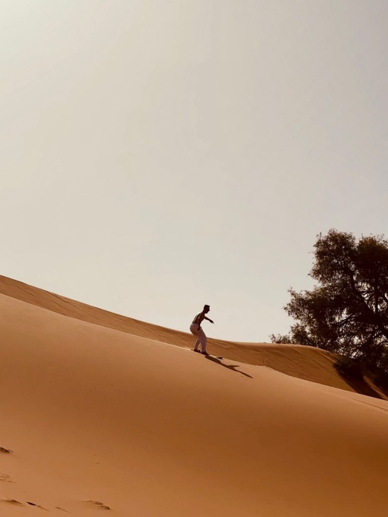 Sandboarding, Merzouga, Morocco