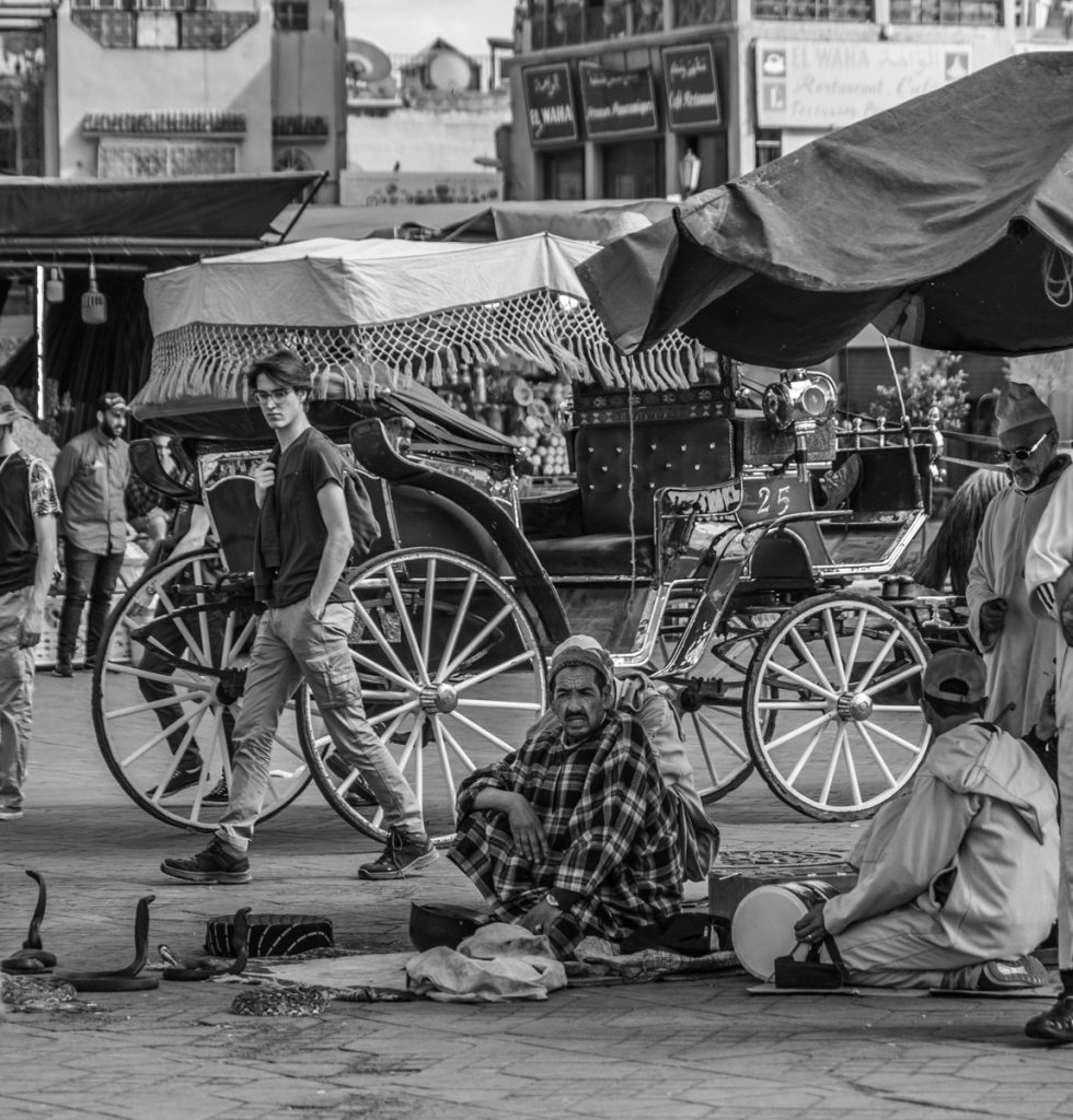 Storytelling in Jemaa el-FnaaStorytelling in Jemaa el-Fnaa, Marrakech, Morocco